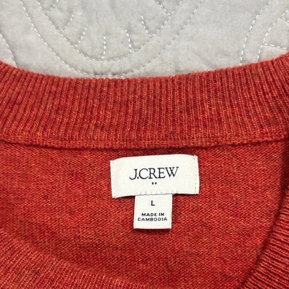 J. Crew Factory Women's Scoop Neck Sweater in Rust - Picture 5 of 5